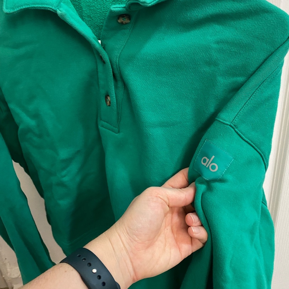 Alo Green Pullover Sweatshirt